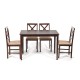 Обеденный комплект эконом Хадсон (стол + 4 стула)/ Hudson Dining Set дерево гевея/мдф (Капучино) (Tet Chair)
